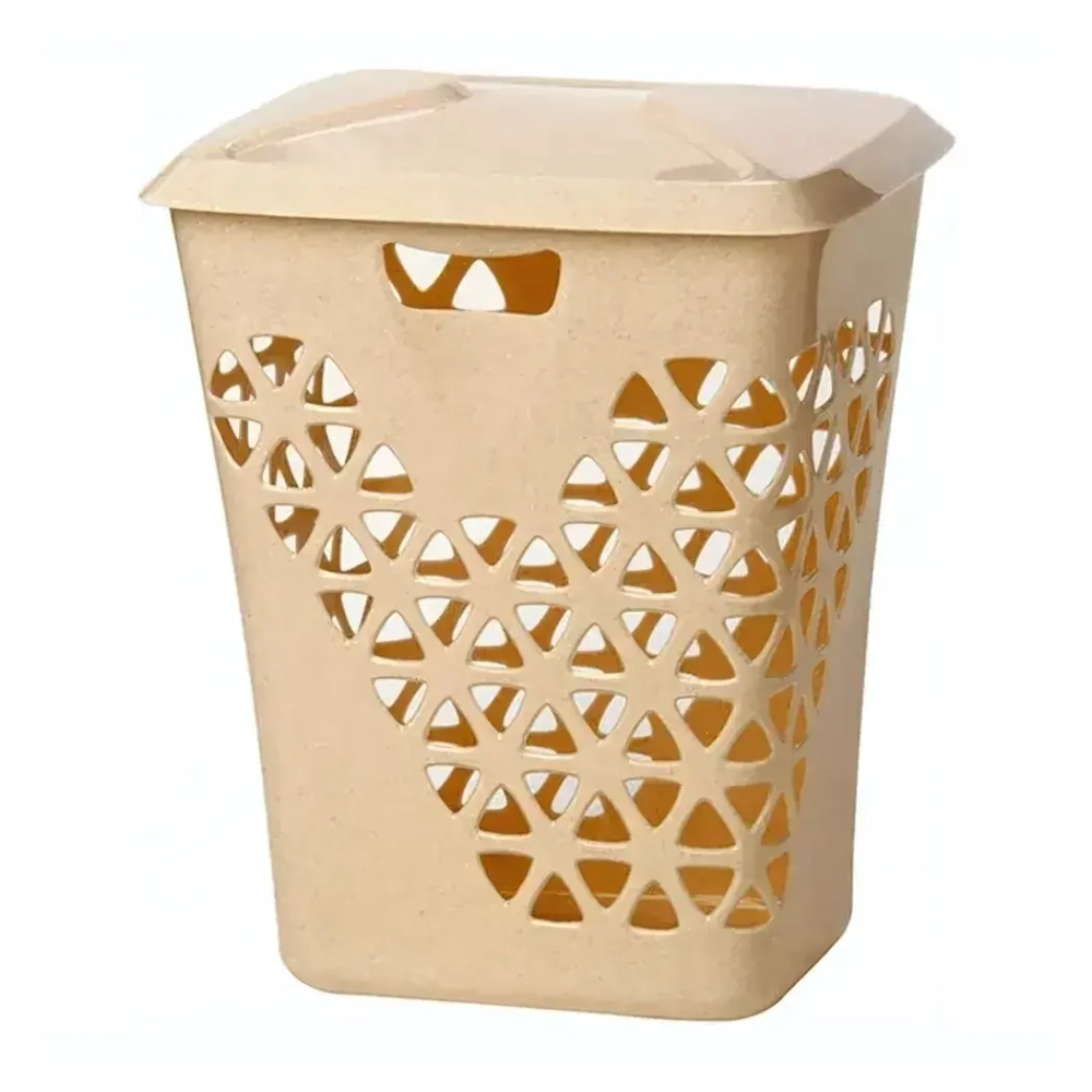 Корзина для белья ВЕНЕЦИЯ 60л Беж.мрамор 0,55,37х0,47м