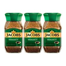Кофе растворимый Jacobs Monarch, стеклянная банка 95 г 3 шт