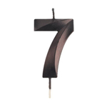 Свечи-цифры на торт в черном цвете 10,5 см с держателем