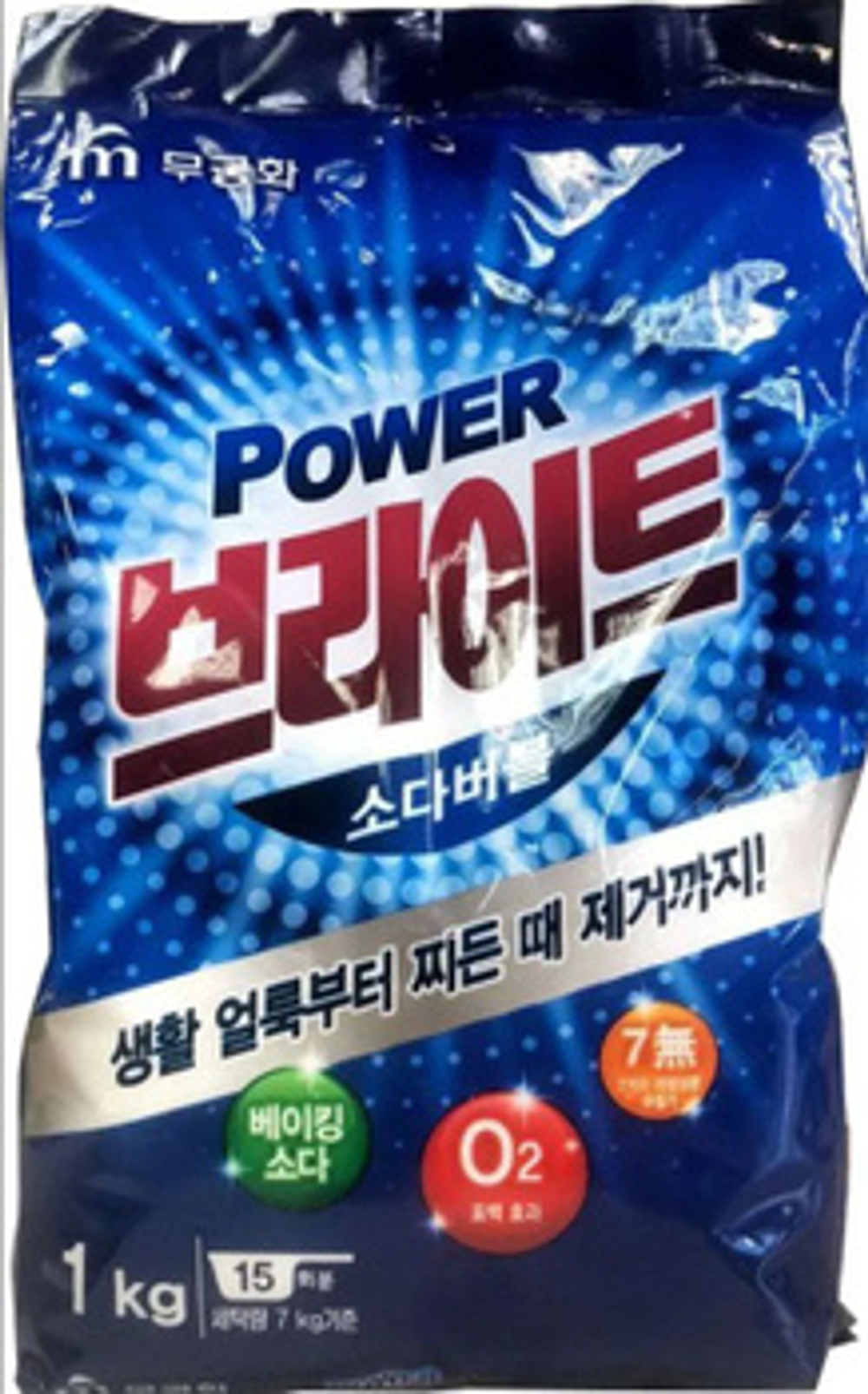 Mukunghwa Стиральный порошок (мягкая уп.) Power Bright Refill Type, 1000 г