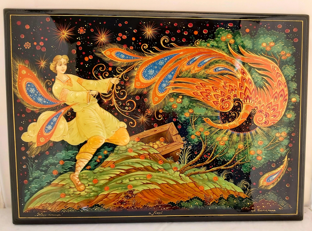 Панно Палех "Жар-птица"