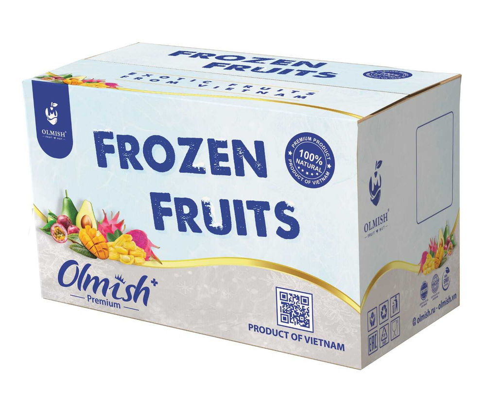 Маракуйя замороженная кубик с семечкой Olmish Premium 500 г - ящик