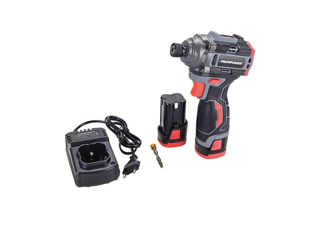 Аккумуляторный бесщеточный винтоверт PROFIPOWER BL-162(16В,160Нм,Li-ion 2шт,2.0Ач,поясная клипса, бита-магнит, 3 скорости,З/У,в кейсе)