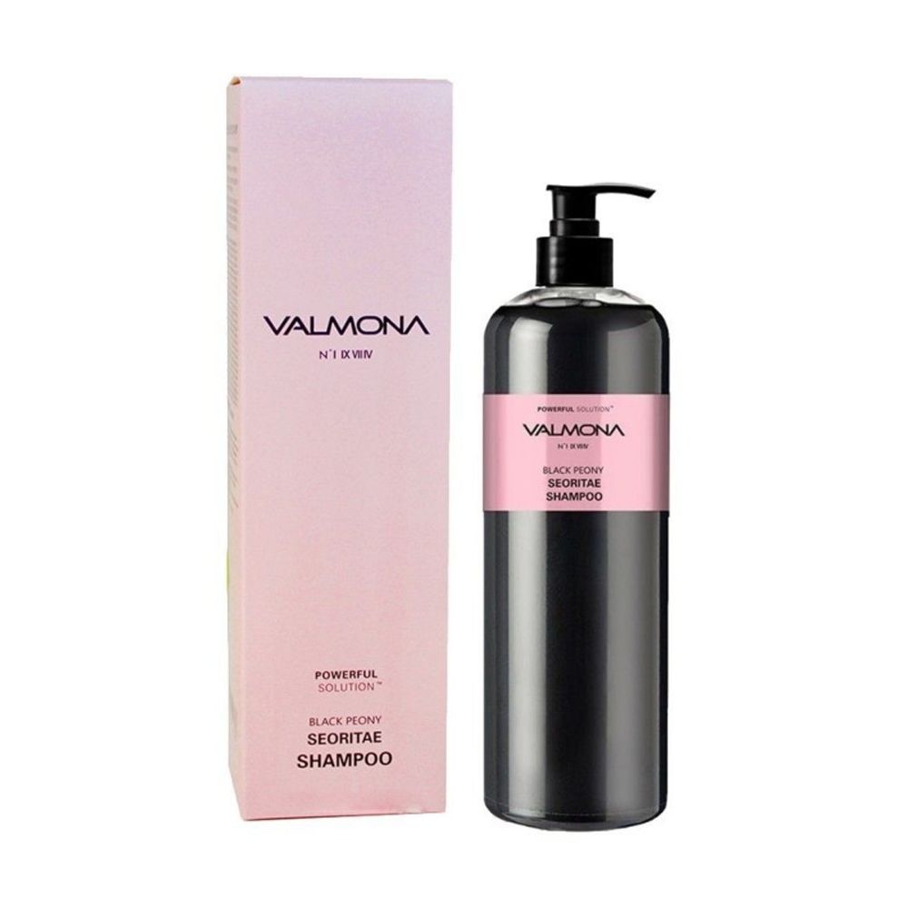 Evas Valmona Powerful Solution Black Peony Seoritae Shampoo укрепляющий шампунь с черным пионом