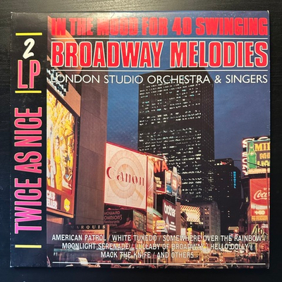 Сборник Studio London Orchestra & Singers - In The Mood For 40 Swinging Broadway Melodies 2LP (Германия 1988г.)