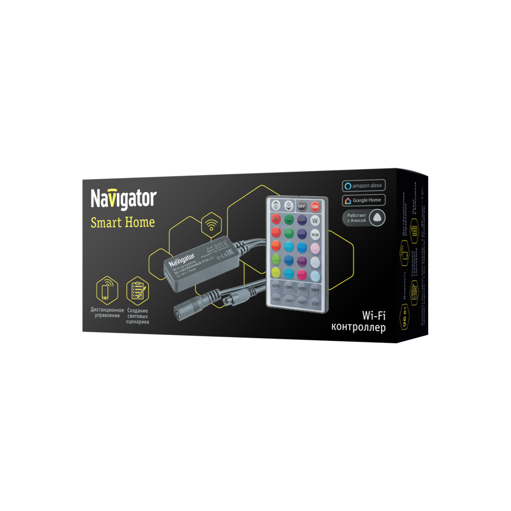Контроллер Navigator 14 503 ND-CWIFIRGBW96IR-IP20-12V