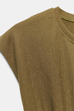 ZARA ТОП В КОРСЕТНОМ СТИЛЕ, ХАКИ