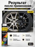 MOTIP Эмаль для дисков черная матовая 0,5л