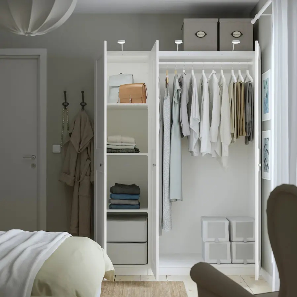 Гардероб - IKEA PAX/GRIMO/ПАКС/ГРИМО ИКЕА, 150x60x201 см, белый