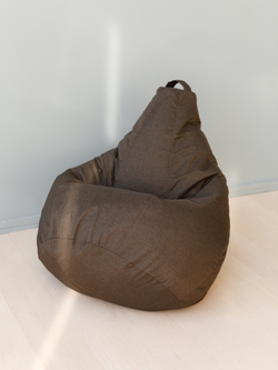 Кресло Мешок Груша Коричневая Рогожка (XL, Классический)