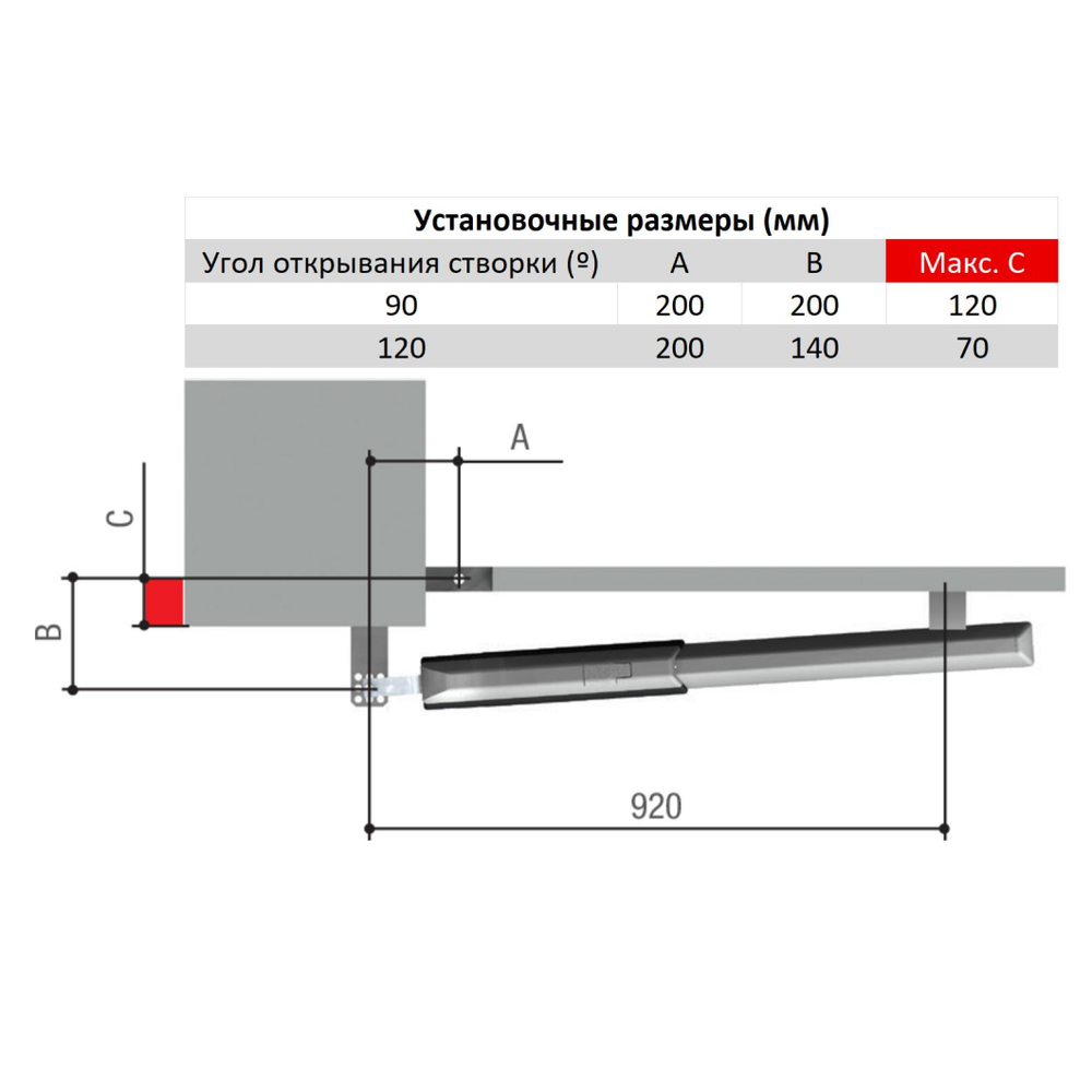 ATI5000A combo KIT Комплект автоматики для двухстворчатых распашных ворот