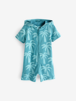 Комбинезон махровый пляжный для мальчика Next E22-918, Голубой