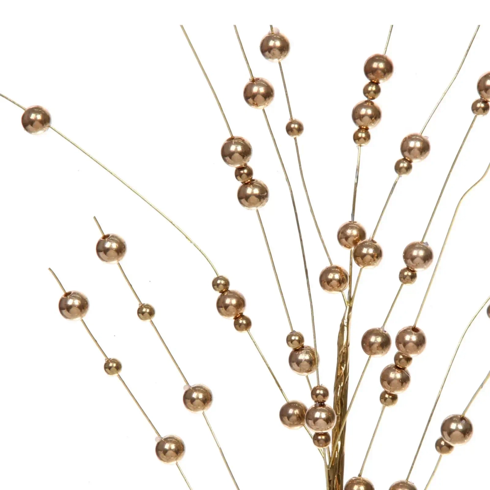 Ветка декоративная «Изящный блеск» 50 см, Шампань