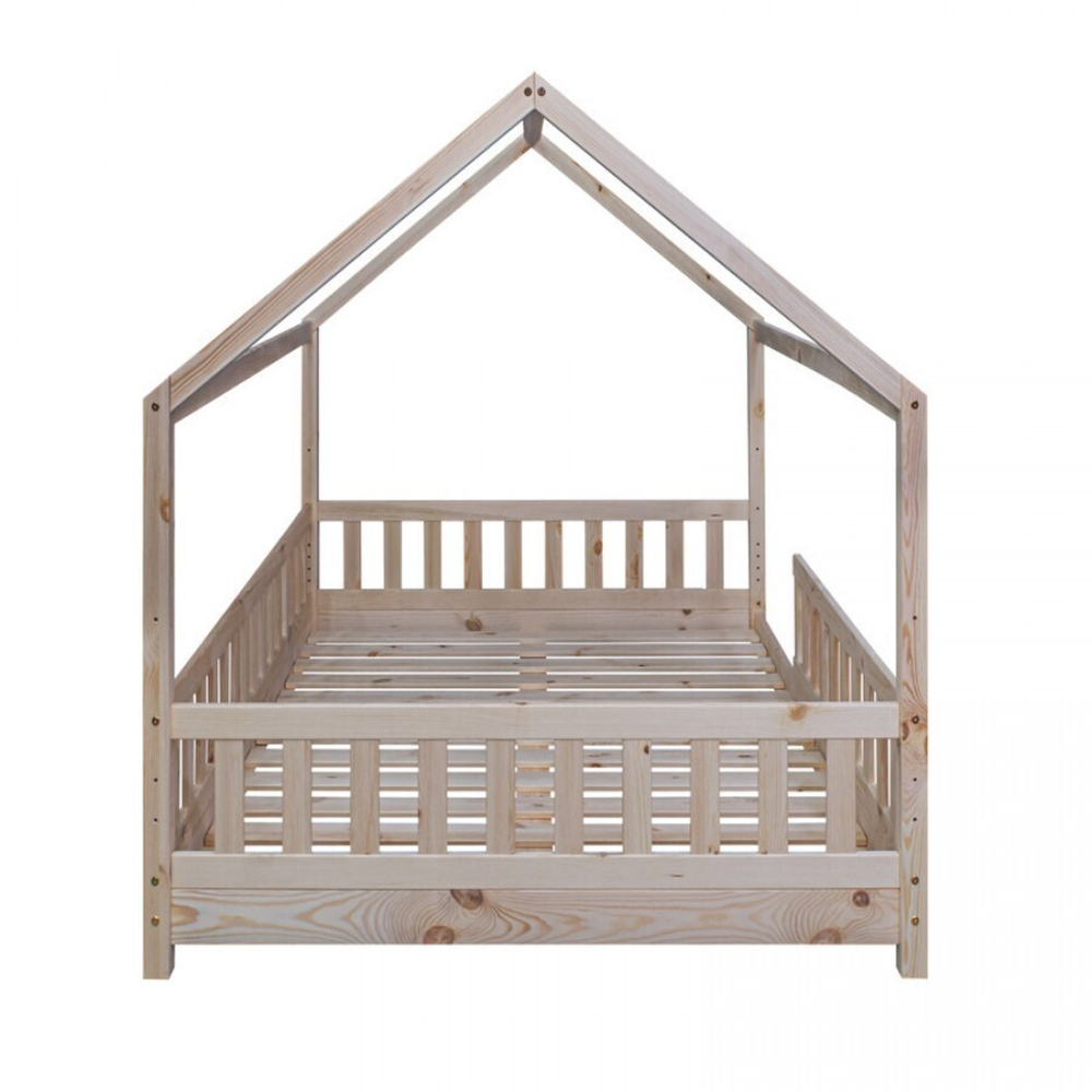Кровать домик Чайн 140x200 см односпальная, бежевый