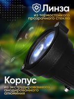 Светильник садовый для архитектурного и ландшафтного освещения 220V 3W 5000К
