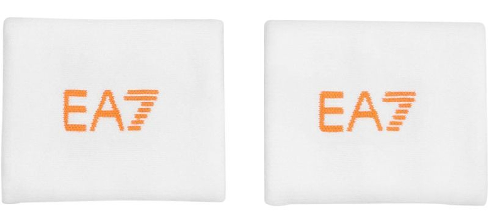 Напульсник теннисный EA7 Unisex Woven Cuff - white/orange