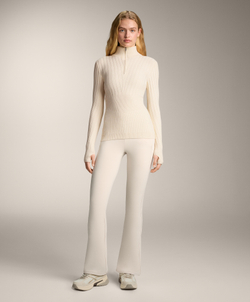 Oysho Термофутболка в рубчик, экрю