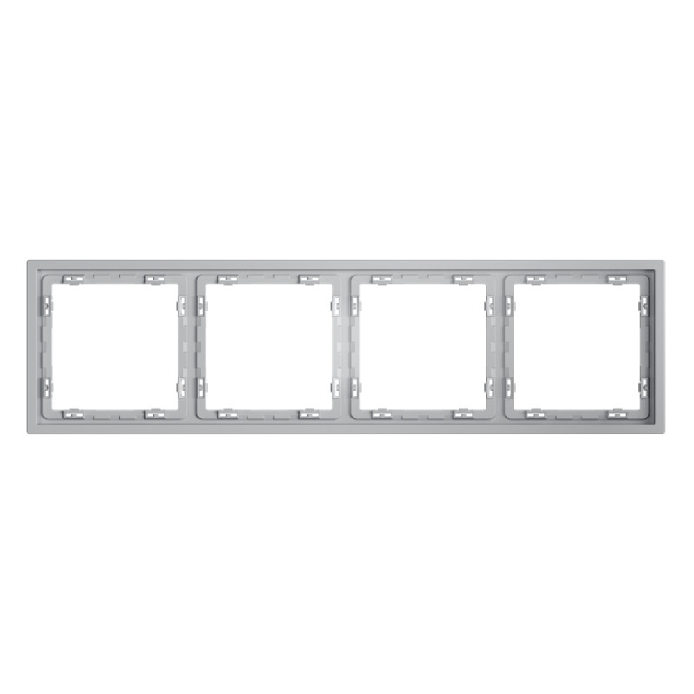 Рамка пластиковая VOLTUM S70 на 4 поста, (серый)