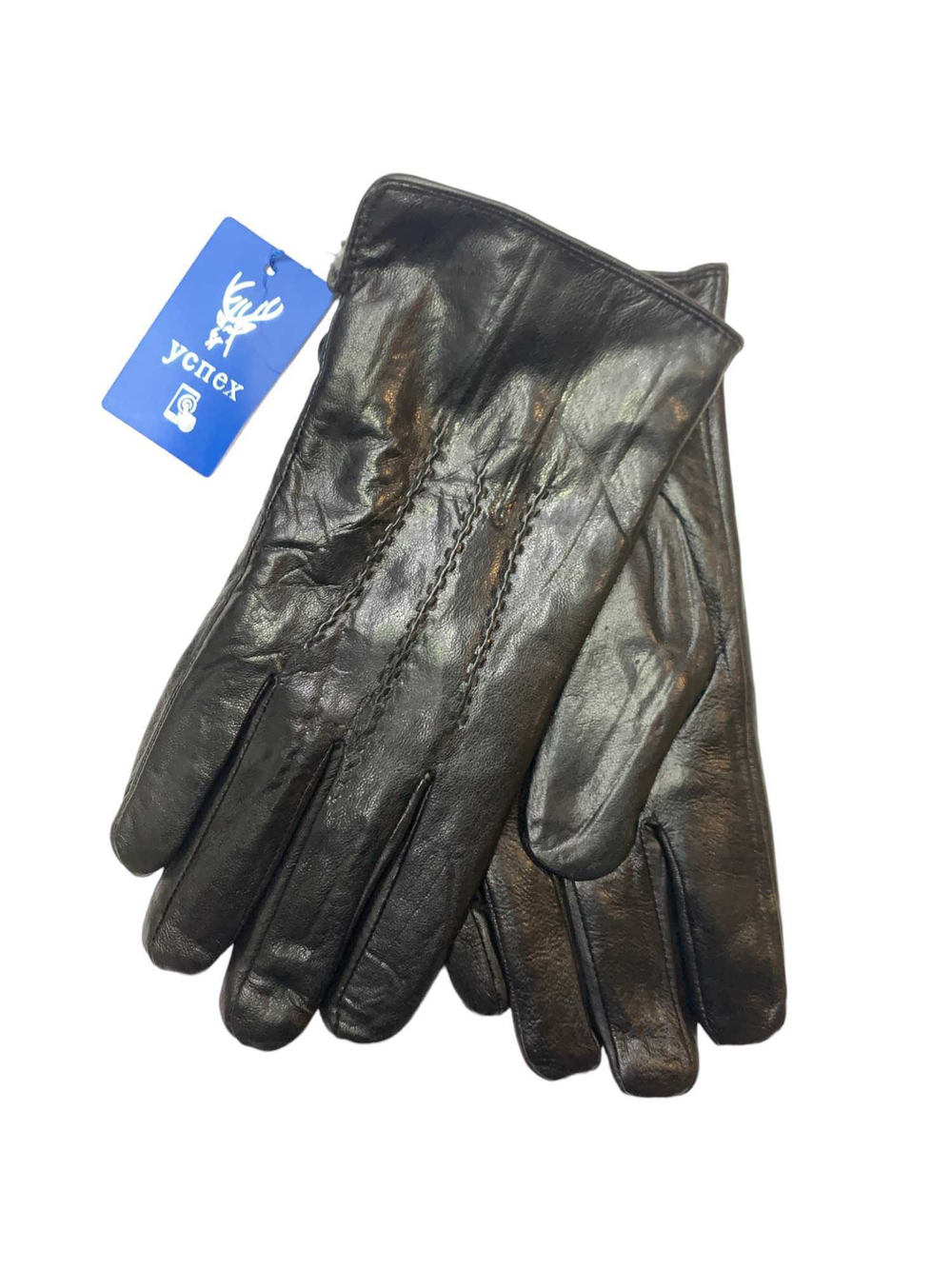 Перчатки. Мужские. Материал верха: Кожаные. Подклад: Плюш-флис. 10 шт в упаковке.