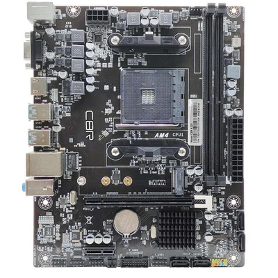 Материнская плата CBR A320 ( Chipset A320, Socket AM4, 2*DDR4, mATX, VGA+HDMI, 1*PCIEx16,1*PCIEx1, 1*M.2(NVME), 4*SATA3, 2*USB2.0 + 4*USB3.0, LAN 1Gb)