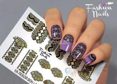 Слайдер-дизайн Fashion Nails Серия G № 24