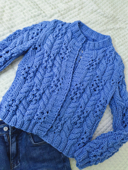 Бомбер ажурный "Весенний вальс"