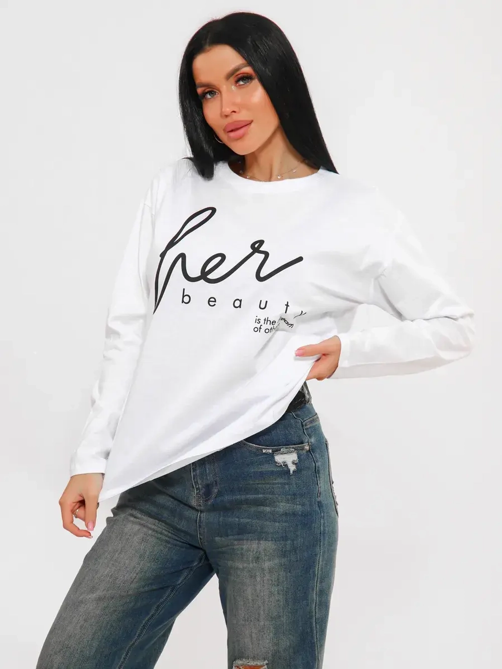 Лонгслив большие размеры