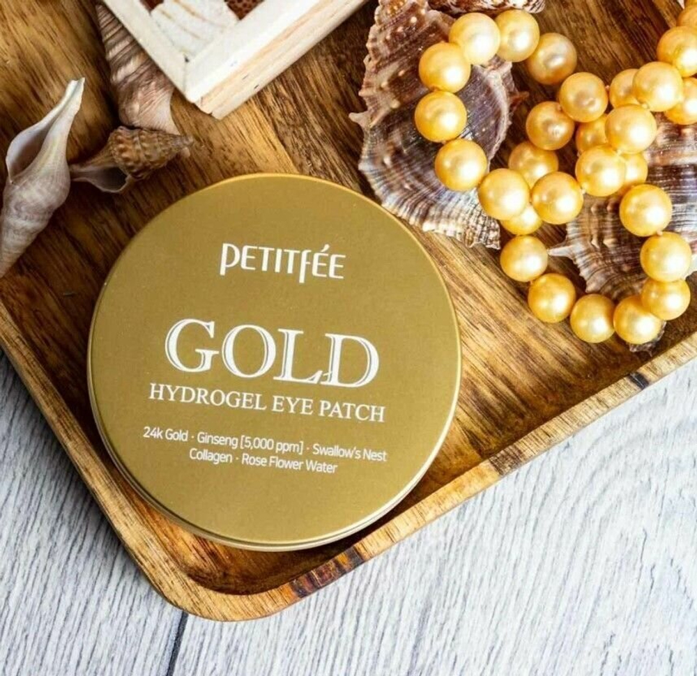 Petitfee Гидрогелевые патчи для кожи вокруг глаз Gold Hydrogel Eye Patch