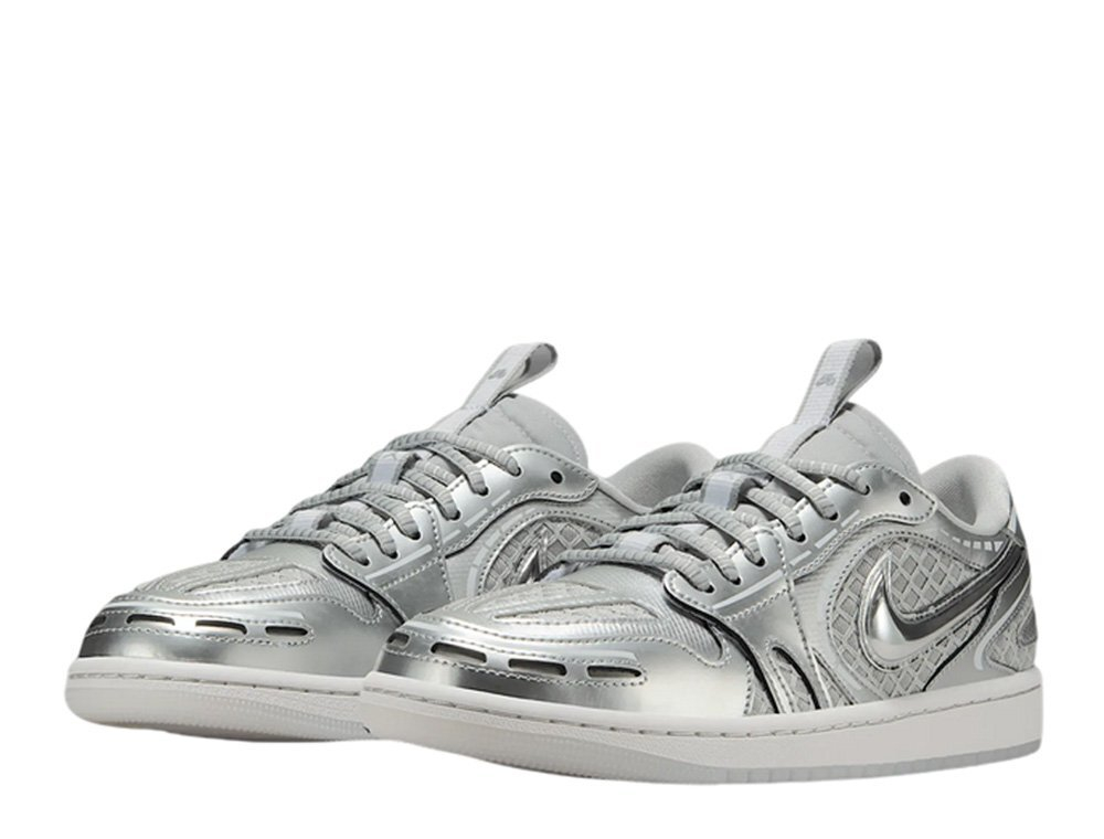 Баскетбольные кроссовки  Air Jordan 1 Low Method of Make Srebrne