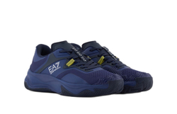 Мужские кроссовки теннисные EA7 Unisex Woven Sneaker - deep cobalt/sky captain/yellow