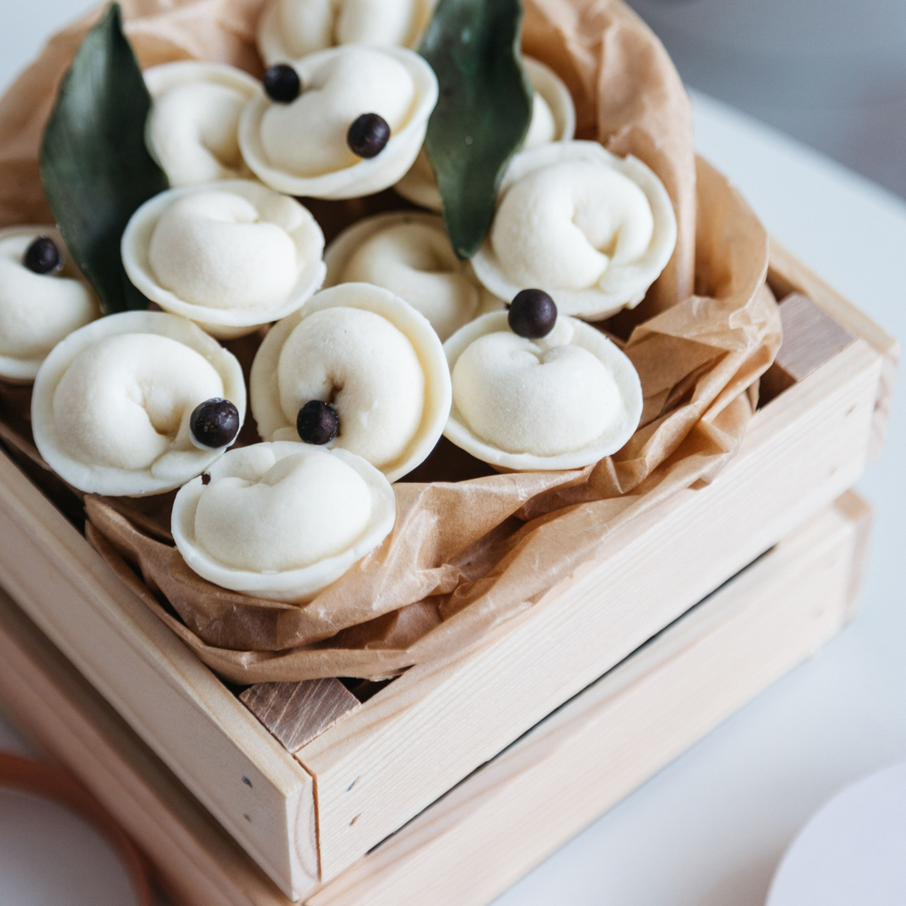 Шоколадные пельмени "Вкус Любви" 12 шт с начинкой, подарок мужчине на 23 февраля.