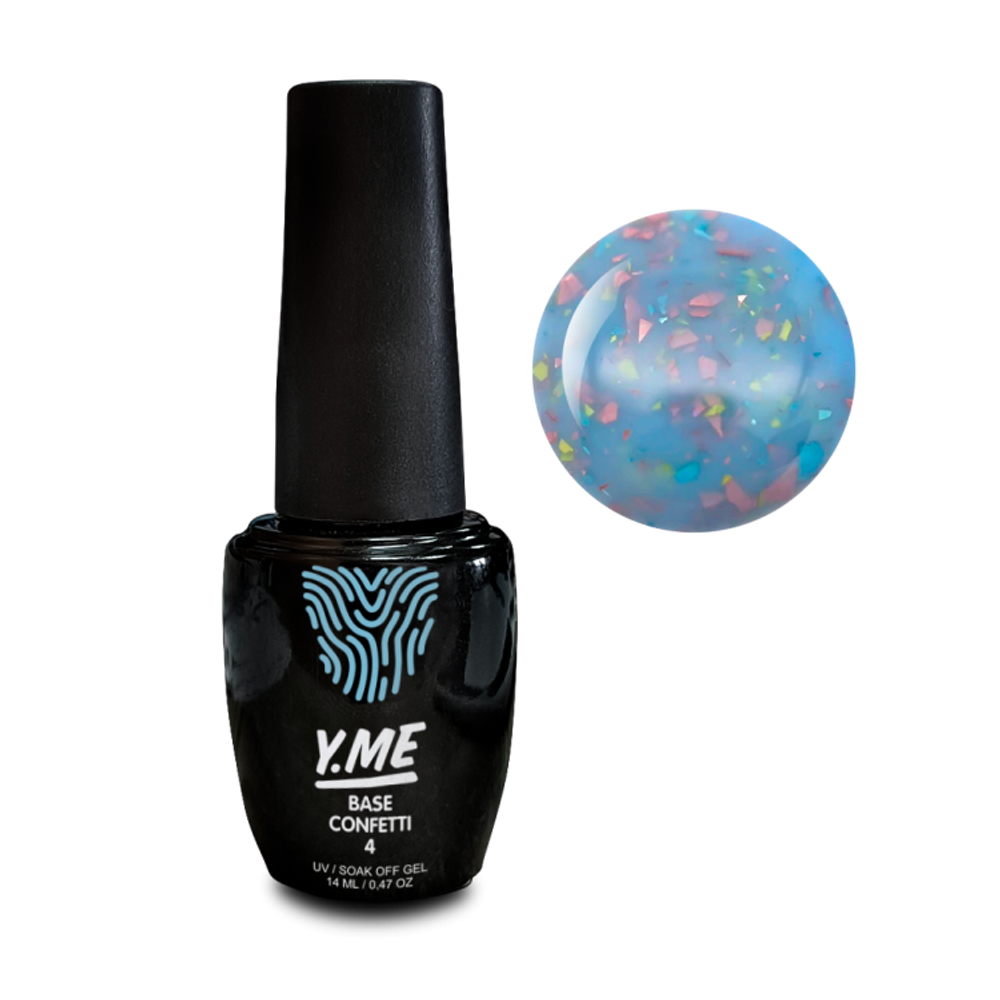 Y.me Confetti Base 04, 14 мл.