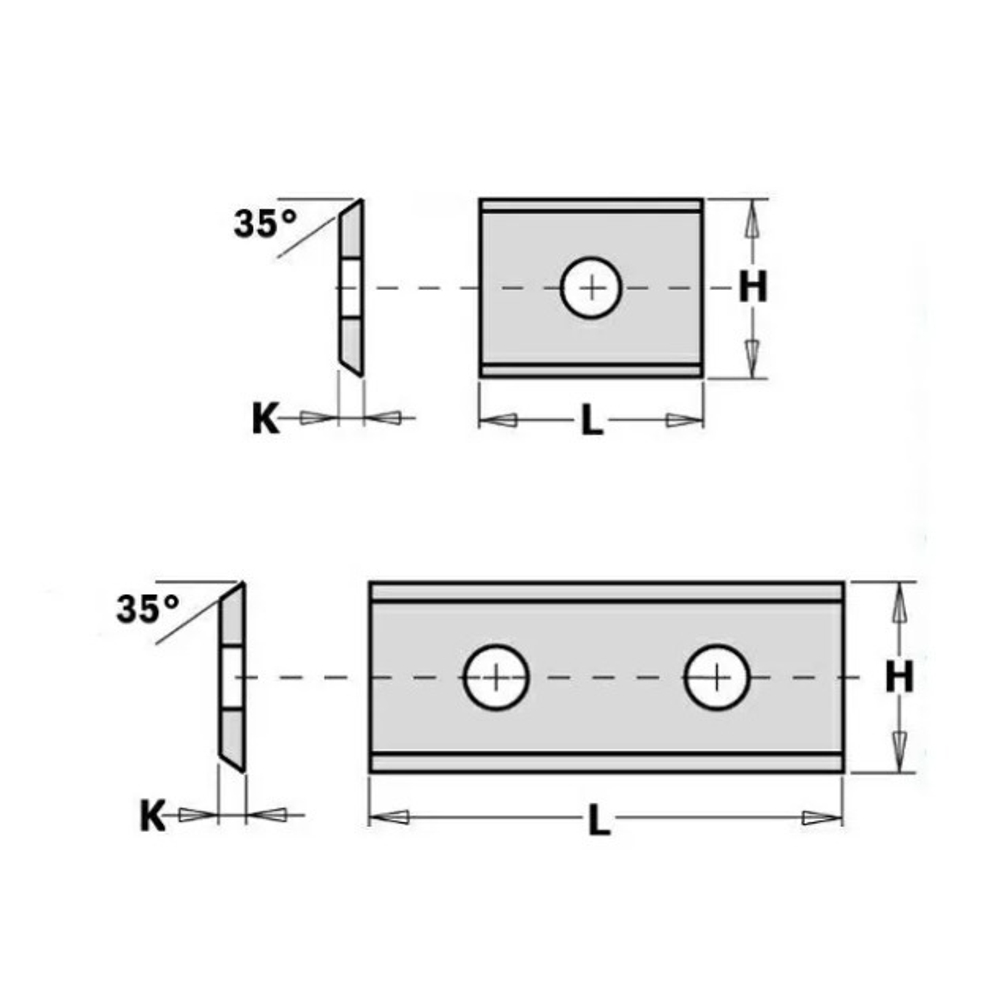 HM нож сменный TIGRA 25x12x1.5 35° T04MG-CR