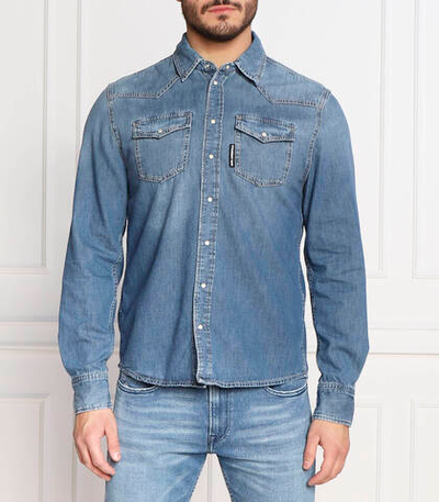 рубашка Karl Lagerfeld - голубой(605901 524851)