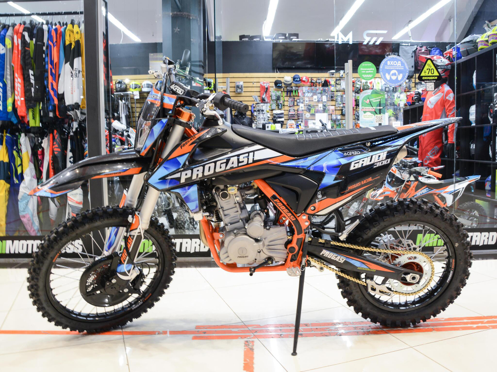 Мотоцикл эндуро PROGASI GAUDI 300CC Orange/Blue 21/18