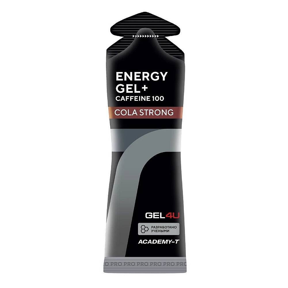 Гель энергетический углеводный с кофеином GEL4U, Кола, 60мл