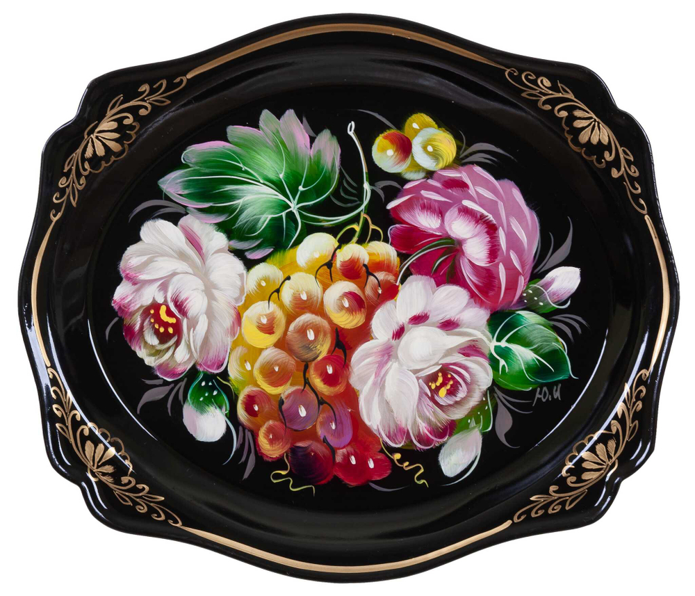 Zhostovo metal tray A3D02112023065