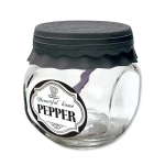 Банка стеклянная для продуктов 200мл «PEPPER» ТО66, с ложкой