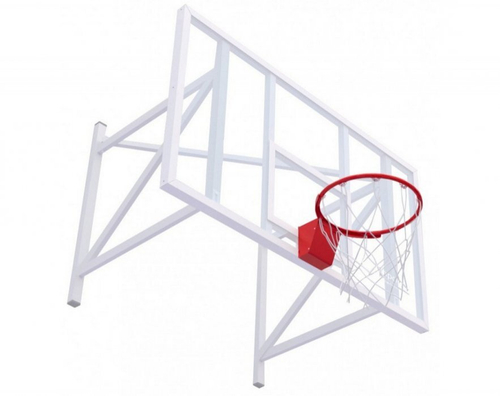 Щит баскетбольный профессиональный игровой оргстекло 15мм ACRYMA 1800х1050, цвет разметки БЕЛЫЙ