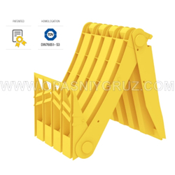 Противооткатный башмак для грузового автомобиля