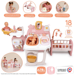 Smoby Baby Nurse - Уголок няни для кукольного дома 42 см + аксессуары 220394