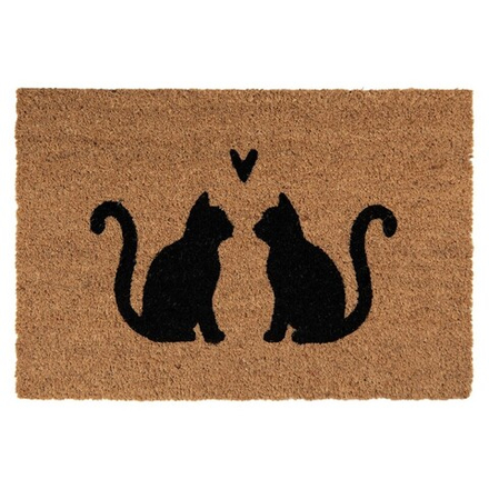 Коврик придверный "Две кошки" 60x40x2см