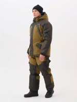 Зимний мужской костюм Onerus "Горный -45" (Брезент/Таслан), Полукомбинезон, Хаки