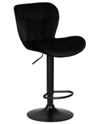 Стул барный DOBRIN BARNY BLACK, черный велюр (MJ9-101)