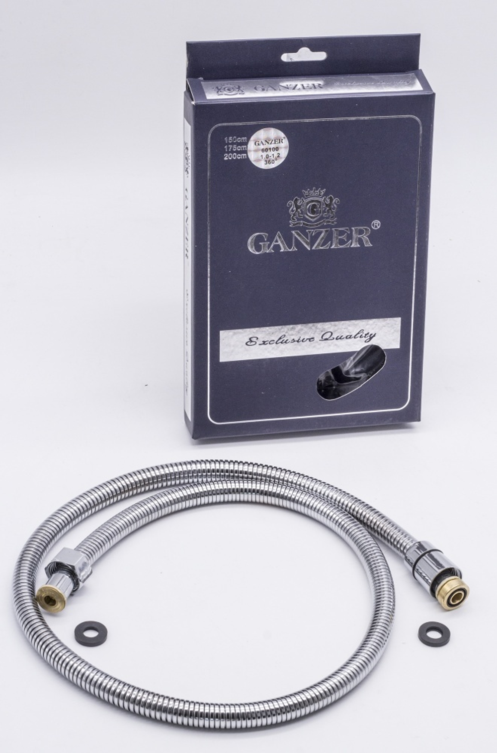 60100 Шланг для биде 100см.  GANZER  (50/1шт)