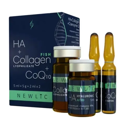 Collagen Fish+HA+CoQ10 Newlic | Коллаген + ГК 2% + Коэнзим Q10