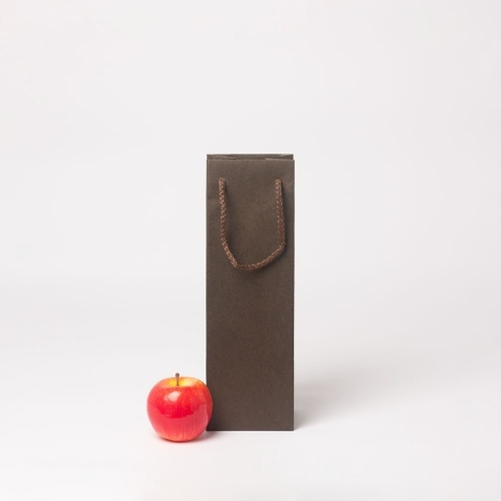 Пакет 11x34x9, шоколадный, плотный крафт