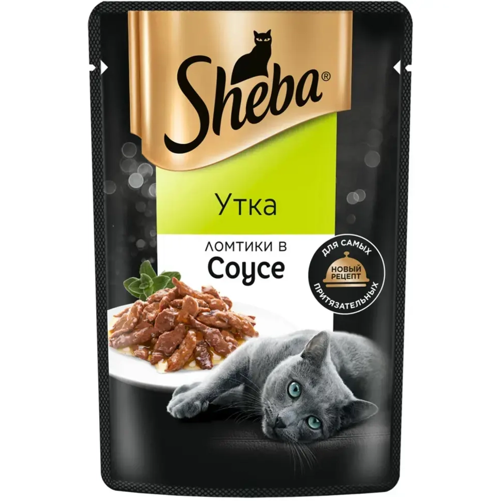 Шеба пауч д/кошек плежер утка ломтики в соусе 75гр