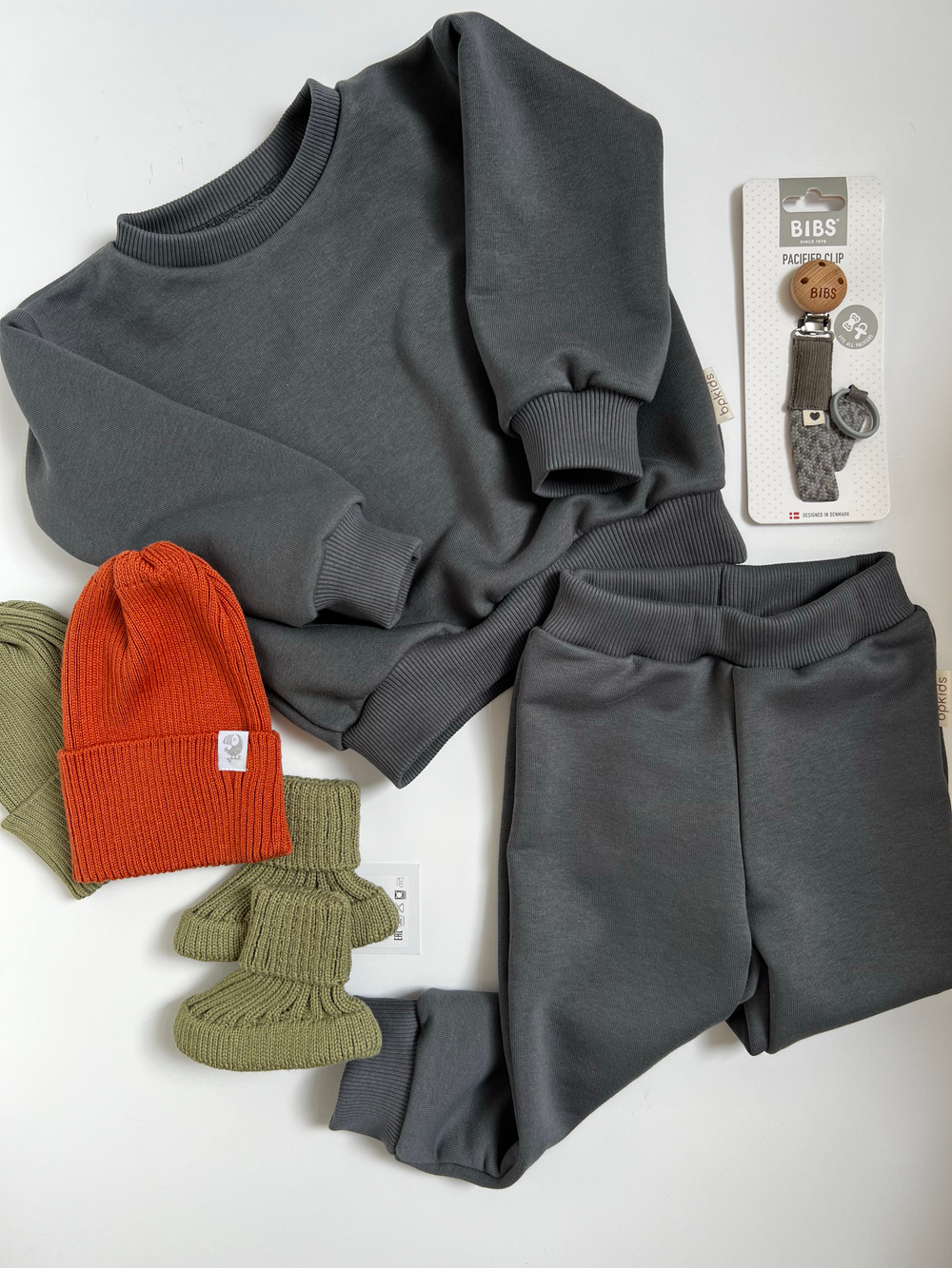 Свитшот + штанишки oversized графит