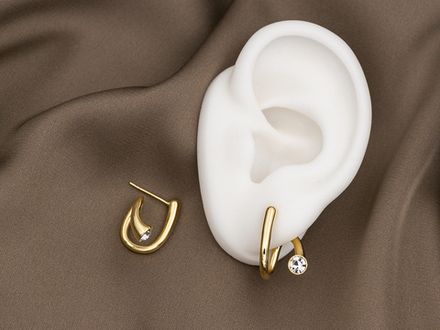 Серьги "Завиток" 16,5мм